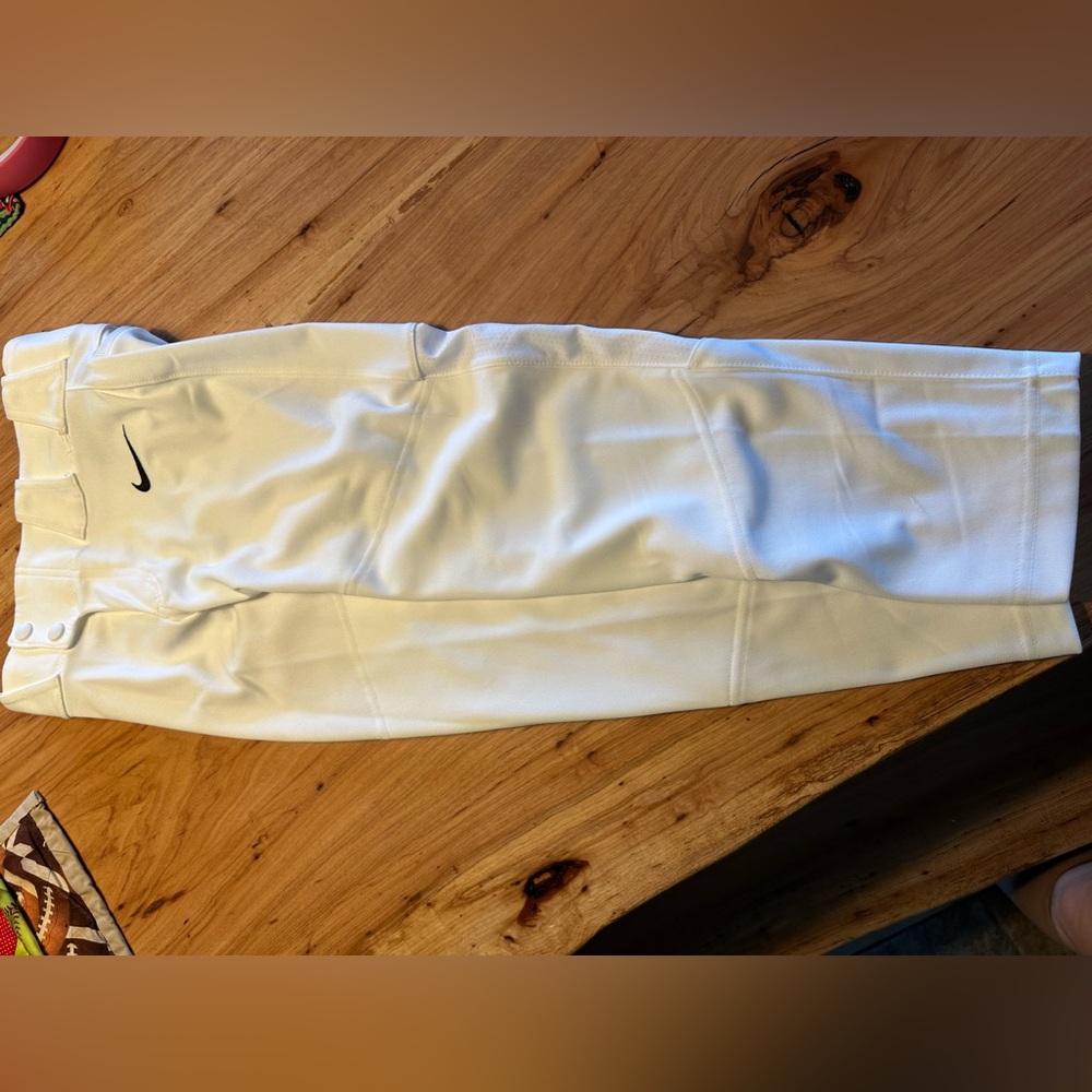 Nike YOUTH SMALL baseball pants - WHITE - Picture 2 of 4